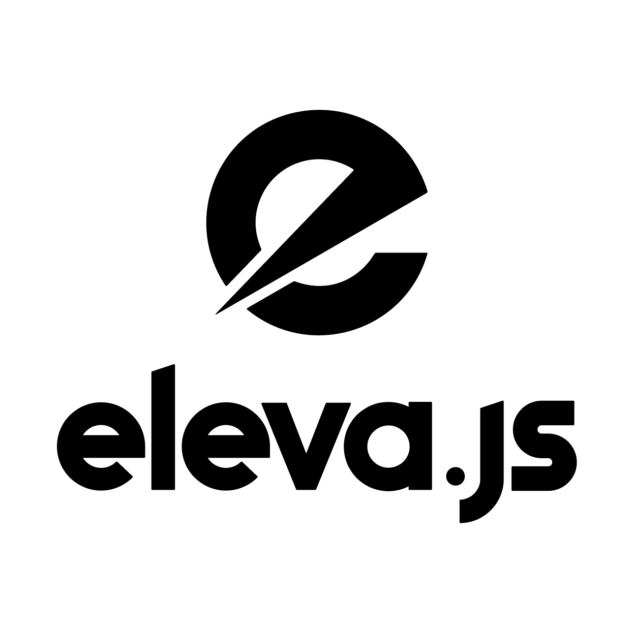 Eleva.js Logo - A minimalist, lightweight pure vanilla JavaScript frontend framework